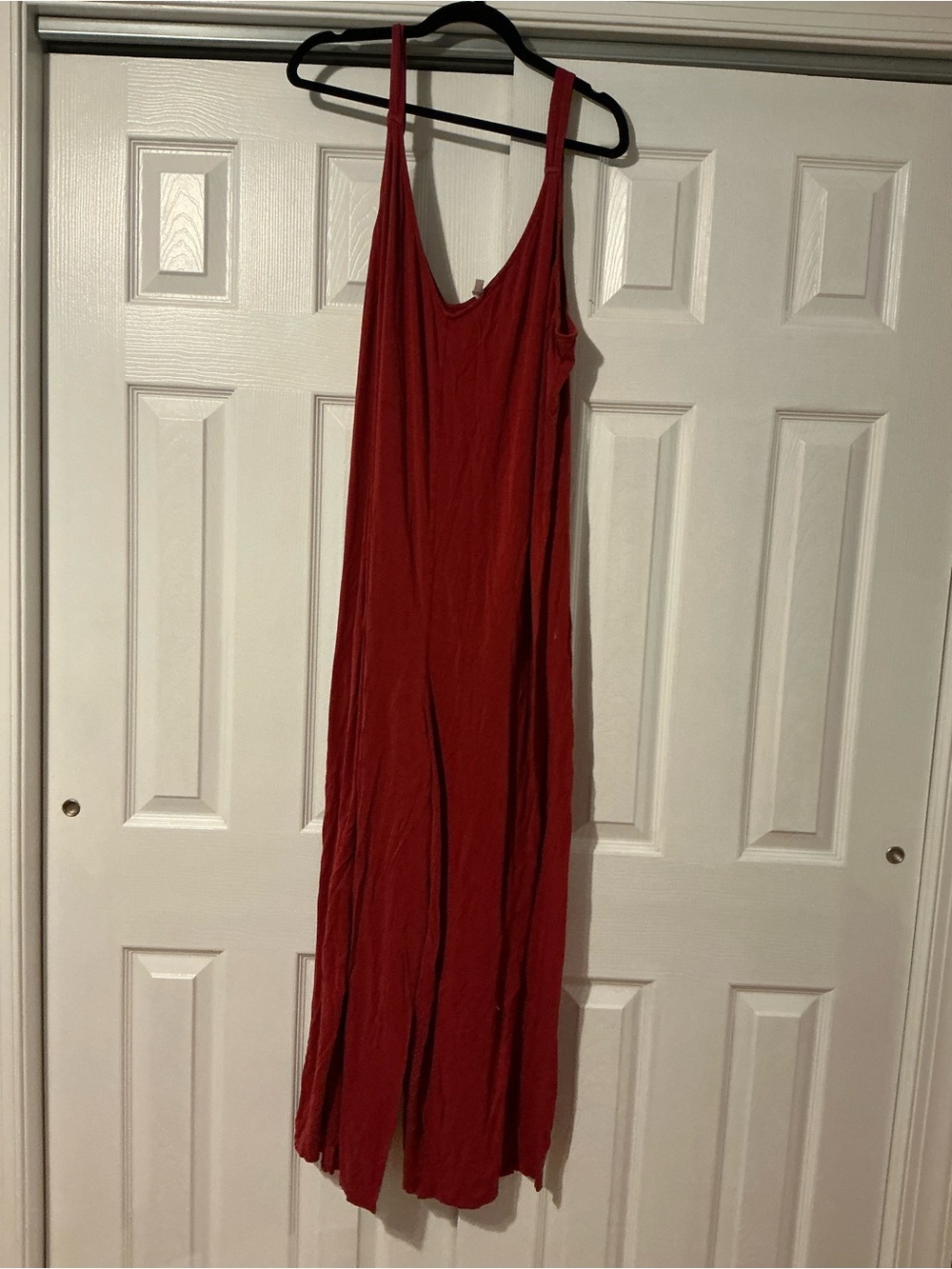 Athleta Sleeveless Red Maxi Tank Dress